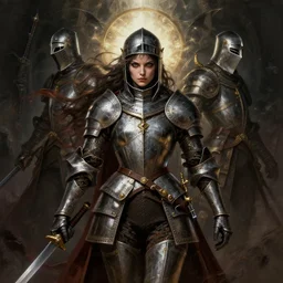 symmetry!! the binding of isaac portrait of a female crusader, unholy, intricate, highly detailed, dynamic lighting, digital art, digital painting, artstation, terence nielsen, sharp focus, illustration, art by artgerm and greg rutkowski and moebius, 8 k