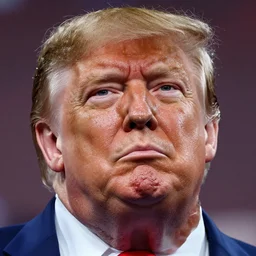extremely wet and sweaty donald trump, very fat, high quality photograph, extreme detail