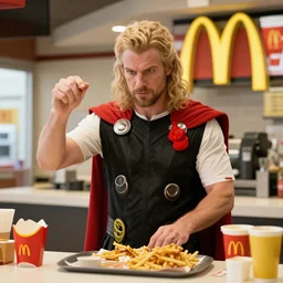 thor working in mcdonalds n - 9