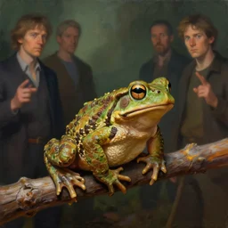 a toad on a stick, magic item from dnd, matte fantasy painting, deviantart artstation, by jason felix by steve argyle by tyler jacobson by peter mohrbacher, cinematic lighting