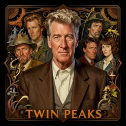 David Lynch in Twin Peaks (1990), intricate, highly detailed, centered, studio background, digital painting, artstation, concept art, smooth, sharp focus, illustration, artgerm, donato giancola, Joseph Christian Leyendecker, Ed Repka, Les Edwards, WLOP, Artgerm