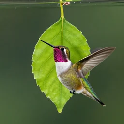 leaf leafintact underwater liquid hummingbird polarocurated