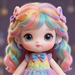 rainbow brite portrait | highly detailed | very intricate | symmetrical | whimsical and magical | soft cinematic lighting | award - winning | closeup portrait | cute doll | painted by donato giancola and mandy jurgens and charlie bowater | pastel color palette | featured on artstation