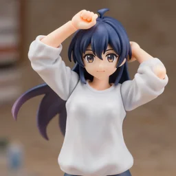 complete figure of cereal wearing a comfy blouse, personification, eyes by kon satoshi, dynamic pose, amiami, aniplex, kotobukiya, good smile company, beautiful composition, 4 5 mm lens, focal length 2, hdr