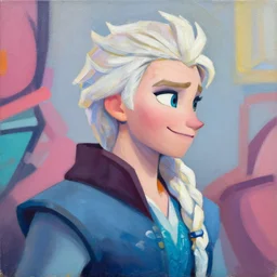 greg manchess portrait painting of kristoff from frozen as overwatch character, medium shot, asymmetrical, profile picture, organic painting, sunny day, matte painting, bold shapes, hard edges, street art, trending on artstation, by huang guangjian and gil elvgren and sachin teng