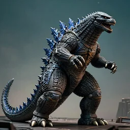 captain picard riding godzilla, extremely detailed, 8 k, award - winning, sharp, powerful, - h 7 0 0