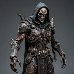 photo taken of an epic intricate, ultra detailed, super realistic gritty, exquisitely weathered animatronic movie prop of a lifelike sculpture of the grim reaper creature created by weta workshop, portrait, photorealistic, sharp focus, 4 0 0 0 k, f 1. 4