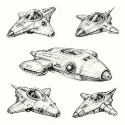 legend of galactic heroes, spaceship sketches