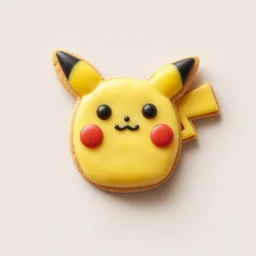 pikachu cookie, food photography