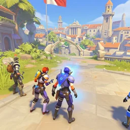 Screenshot from Overwatch, in Marseille