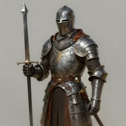 a medium shot of a holy medieval knight holding a zweihander, highly detailed digital painting, trending on artstationhq