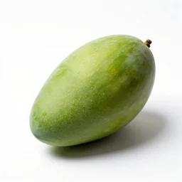 bamboo mango, high detail macro photography, isolated on a pure white background, centered, entire object in frame, sharp focus, soft studio lighting