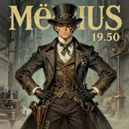 ( ( ( ( ( 1 9 5 0 s steampunk cover art. muted colors. ) ) ) ) ) by mœbius!!!!!!!!!!!!!!!!!!!!!!!!!!!