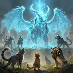 mount epic cats screenshot world of warcraft mounts worldboss bioluminecant light concept sketch art and by feng zhu alena aenami artworks in 4 k beeple, by thomas kinkade heartstone overwatch blizzard 3 d rtx hdr