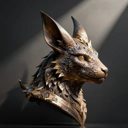 digital anubis, nasus, head, by beeple