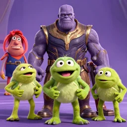 The Muppets in the final fight against Thanos, Avengers Endgame, epic, cinematic