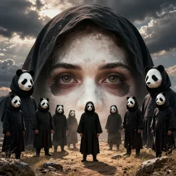 eyes wide shut movie cultists in hoods and panda masks
