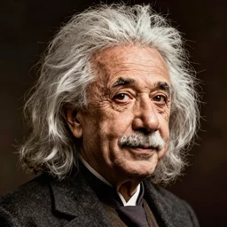 colombian einstein portrait