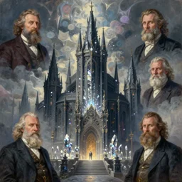 a beautiful painting of a dark souls buildings by ivan aivazovsky and rhads and greg rutkowski and james gurney, in style of digital art, large crystal pillar, magic, mystic, hyper detailed, sharp focus, soft light. octane render. ray tracing. trending on artstation