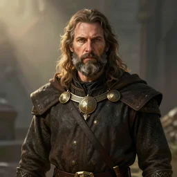 portrait of a middle - aged man, medieval, fantasy, medium shot, fantasy art, concept art, character design, digital art, illustration, sharp focus, by wlop