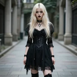 blond goth girl