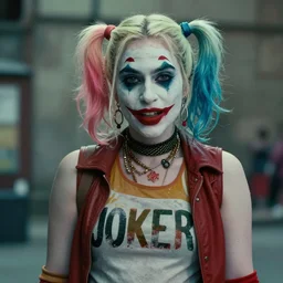 Film still of Lady Gaga as Harley Quinn from Joker (2019)