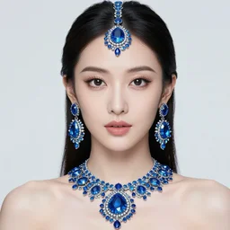 portrait of pretty queen of avocado, glowing, ornate and intricate blue jewelry, jaw dropping beauty, glowing background lighting, white accent lighting, hyper detailed, 4 k octane render