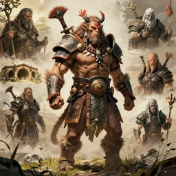 beastman tribal warrior concept, wearing tribal armor, beksinski, wayne barlowe, adrian smith fantasy art, the hobbit art, lord of the ring art, the witcher concept art, trending on artstation, game of throne art