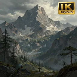 at the mountains of madness, concept art, wlop, digital painting, trending on artstation, highly detailed, epic composition, official media, 8 k uhd