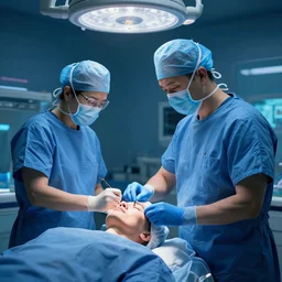 pay your surgeon very well to break the spell of aging, cyberwave, neon, cinematic,
