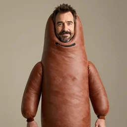 Mark ruffalo in a sausage costume