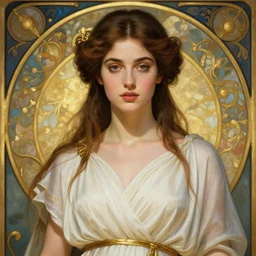 beautiful woman greek dressed not, detailed, 8 k, trending on artstation, smooth, sharp focus artwork by mark arian, artgerm, mark keathley, greg rutkowski and alphonse mucha