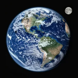 a view of Earth from the moon