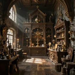 Alchemy shop. By Konstantin Razumov, highly detailded