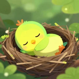 real life sleepy bird from pocoyo in nature sleeping in nest photograph national geographic