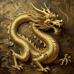 A beautiful painting of Chinese dragon by Leonardo Da Vinci, octane render, unreal engine, trending on artStation, 4k, lighting