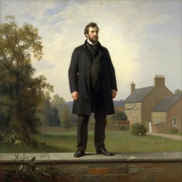 a man standing on the ledge by thomas cole