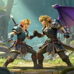 link and ganon fight