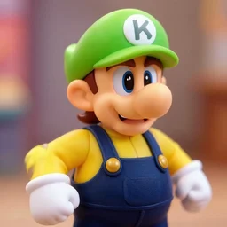 norman reedus as waluigi, closeup photo, 2 5 mm, f 3. 4, bokeh