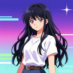 lofi girl artwork, vaporwave background, detailed anime, manga anime, moebius, ufotable studio art style, faded effect, studio art,