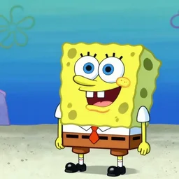 animation cel from spongebob season 1