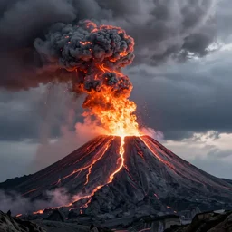 joe biden volcano spewing lava out of his mouth