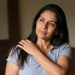 a portrait photograph of caring, mid - 3 0 s age, argentinian mom, canon 8 5 mm f 1. 2 photograph