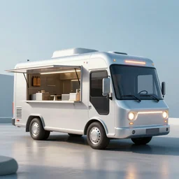 futuristic food truck