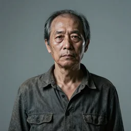 photographic portrait of the last living human on earth after the microplastic apocalypse, detail, studio lighting