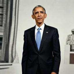 barack obama made by zdzislaw beksinski