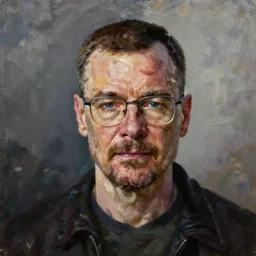 walter white, oil on canvas