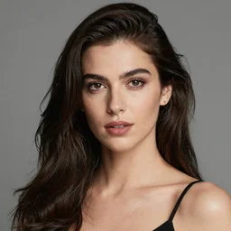 photo portrait of beautiful Italian woman,