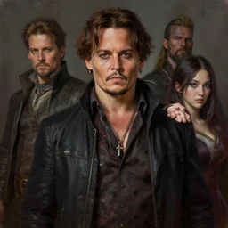 johnny depp as chip dip, fullbody, ultra high detailed, oil painting, greg rutkowski, charlie bowater, yuumei, yanjun cheng, unreal 5, daz, hyperrealistic, octane render, rpg portrait, dynamic lighting, fantasy art, beautiful face