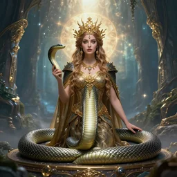 serpent goddess queen, in magical kingdom by gerald brom